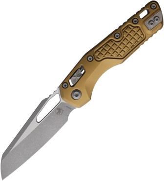 Microtech Standard Issue MSI Ram-Lok Pocket Knife Tri Grip Tan - MCT21010APFRTA